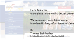 Desktop Screenshot of haustechnik-steinbacher.de